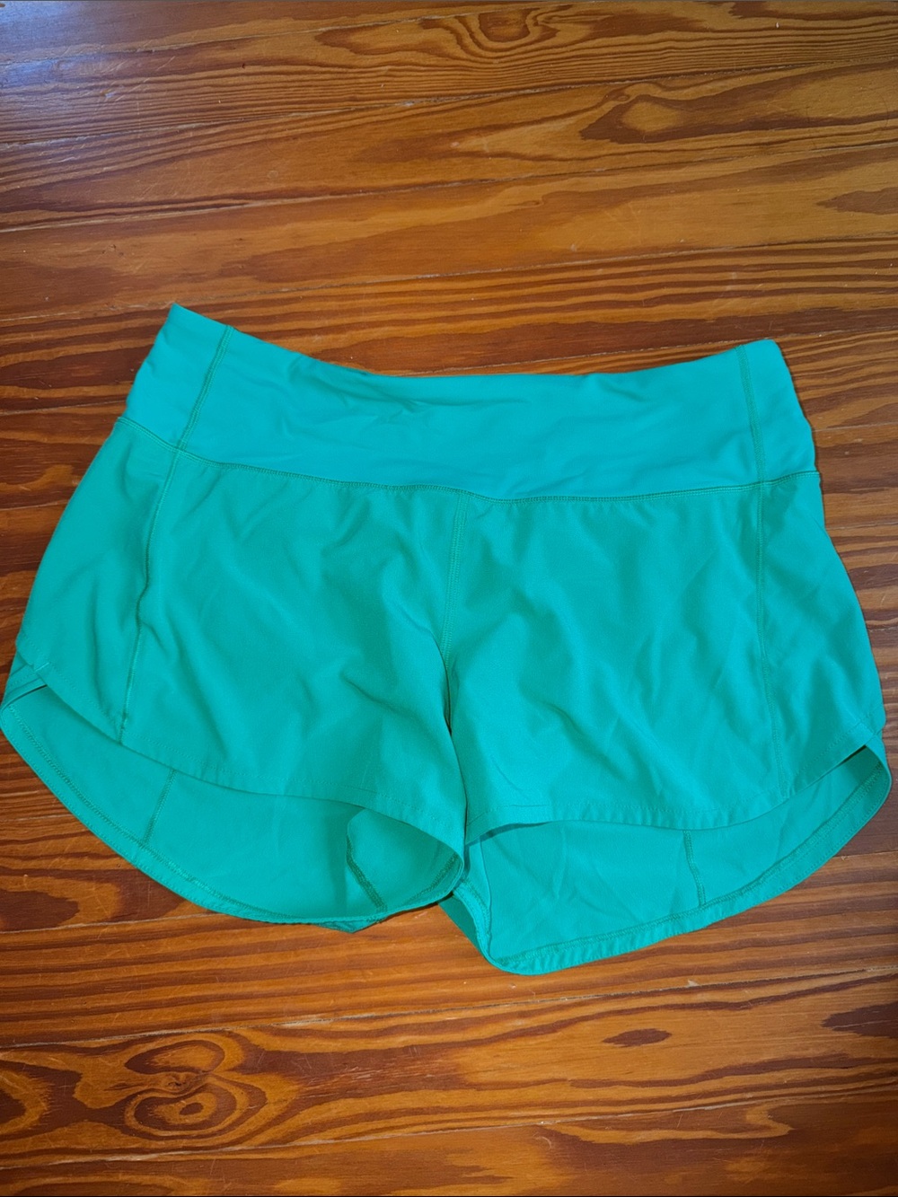 Women’s Athletic Shorts in green- Lightweight Running Shorts